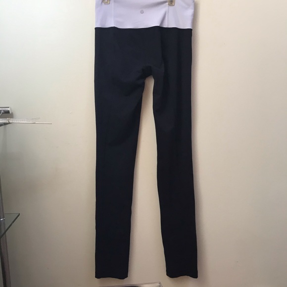Lululemon Groove Pant II Roll Down Wide Waist High Pant Slim Leggings Stretch 6 - Picture 7 of 16